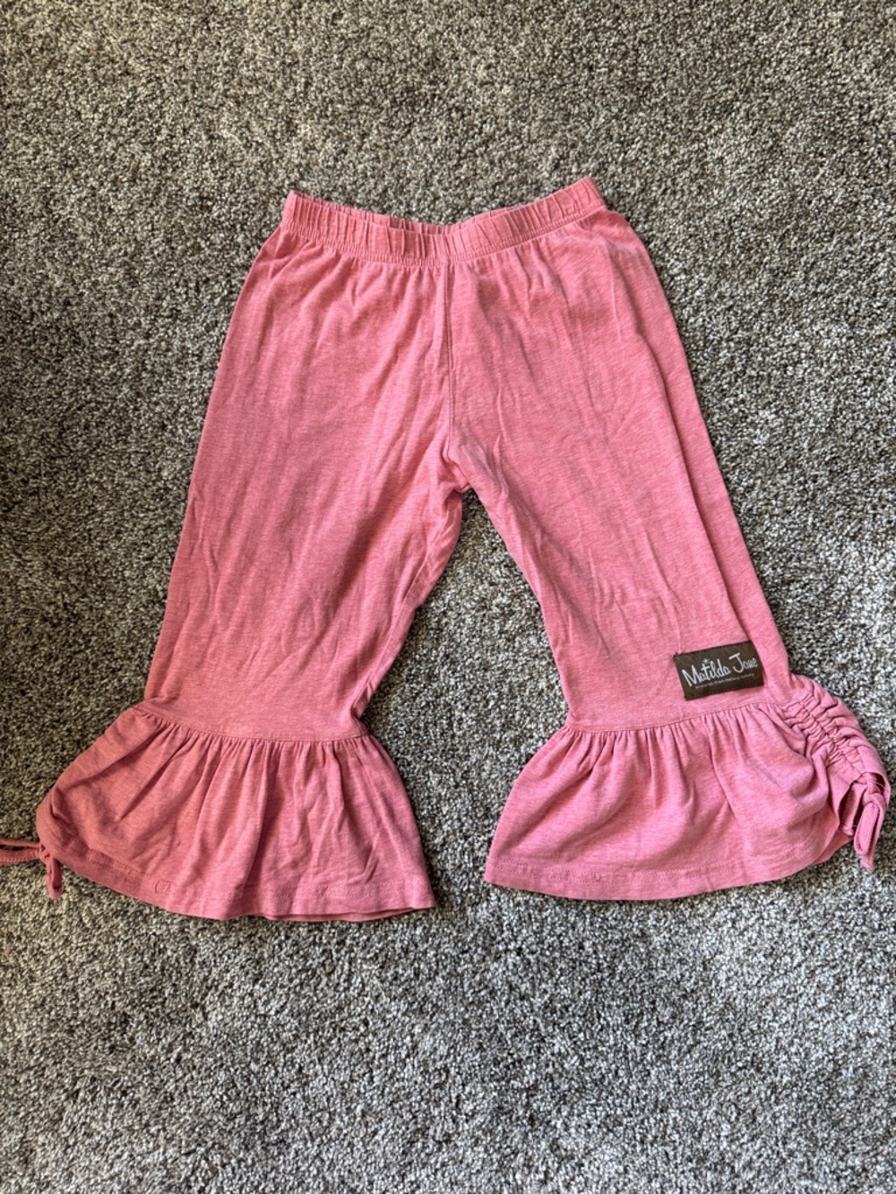 Matilda Jane Rose Pink Ruffle Capri Pants